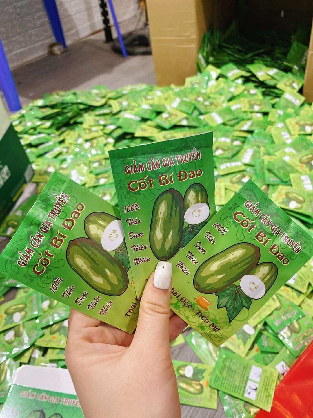 Giảm cân cốt bí đao gia truyền hộp 30 gói giảm 3_5 kg
