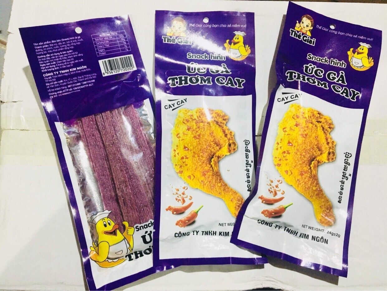 Snack đùi gà tím