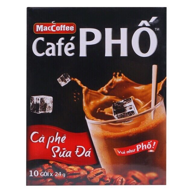 Combo 2 dây Cà phê Phố Sữa đá - Dây 10 gói x 24g
