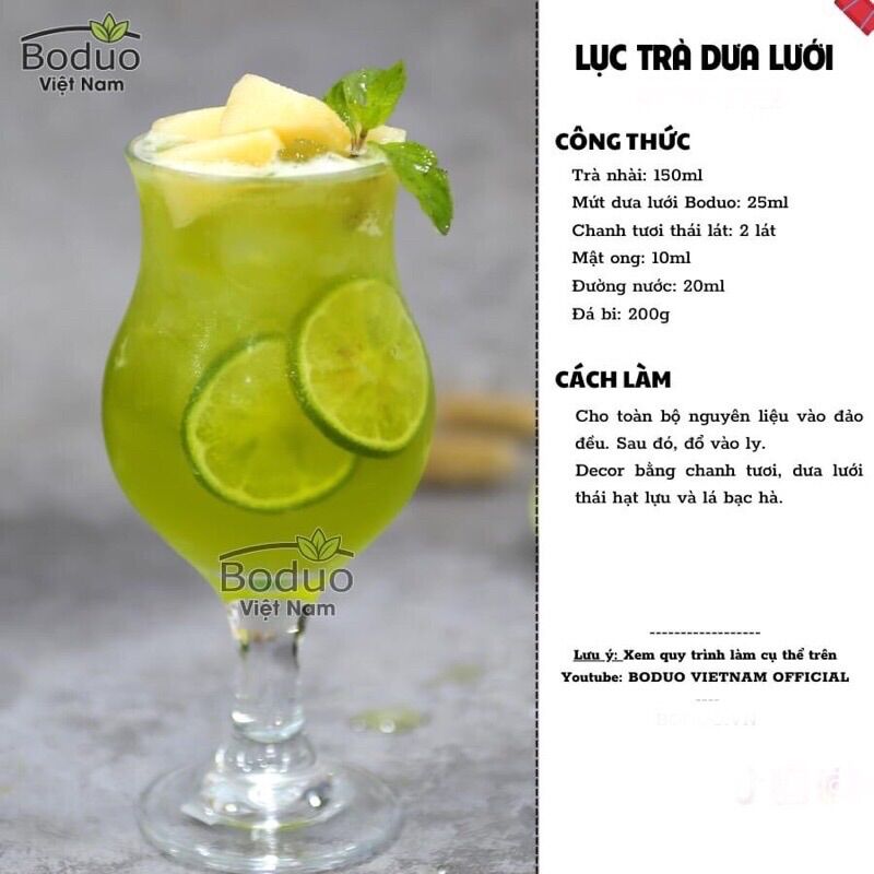 Mứt dưa lưới Boduo hộp 1,3kg