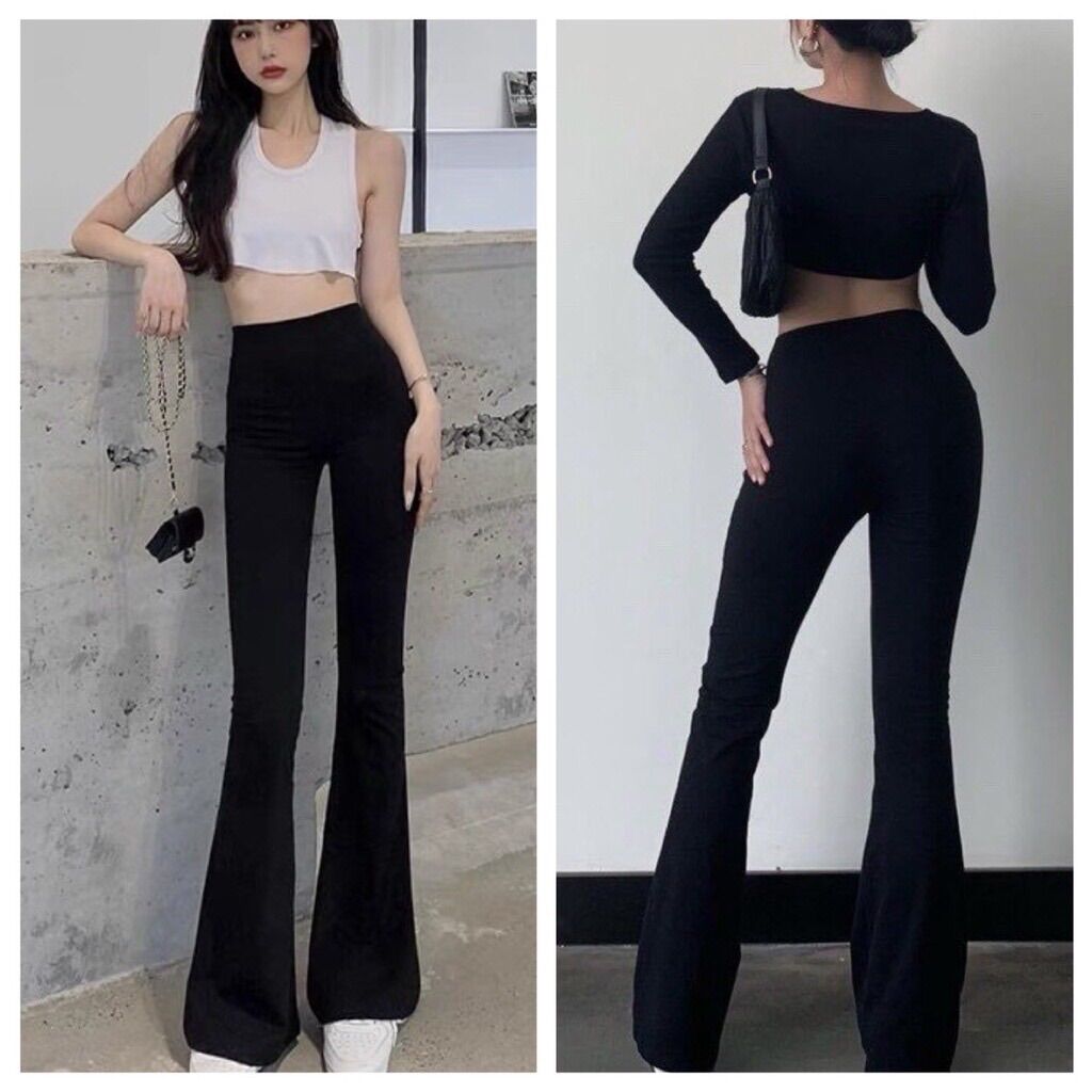 QUẦN ỐNG LOE ÔM COTTON LENGING CO GIÃN 4 CHIỀU