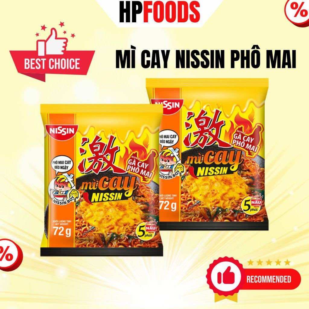 Mì cay Nissin vị Phô Mai Cay Hàn Quốc-Mì xào trộn vị Phô Mai cay ăn liền siêu ngon