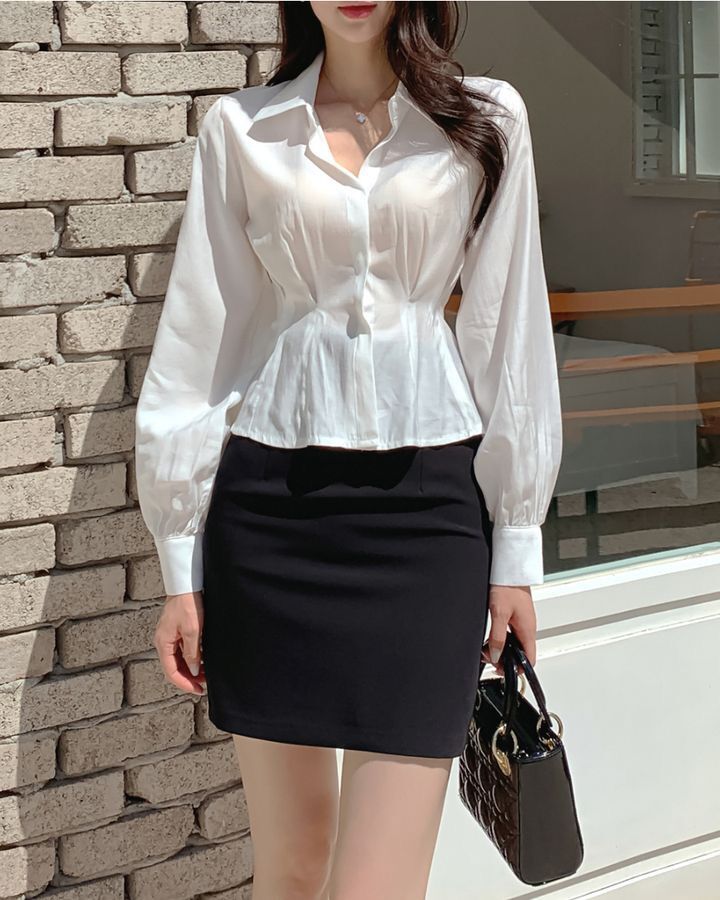 ☘️áo sơ mi bo eo xịn xò nhé nàng ơi☘️