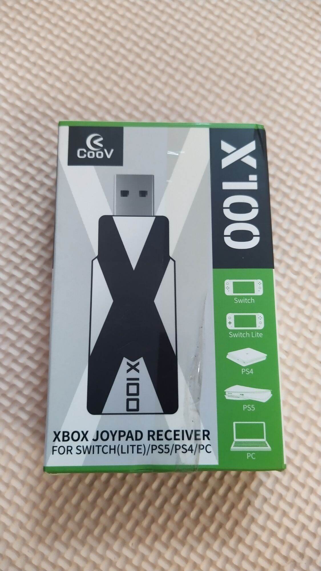 Bộ chuyển đổi Adapter X100 tín hiệu không dây cho tay cầm Xbox One chơi trên PS5 PS4 Nintendo Switch và PC