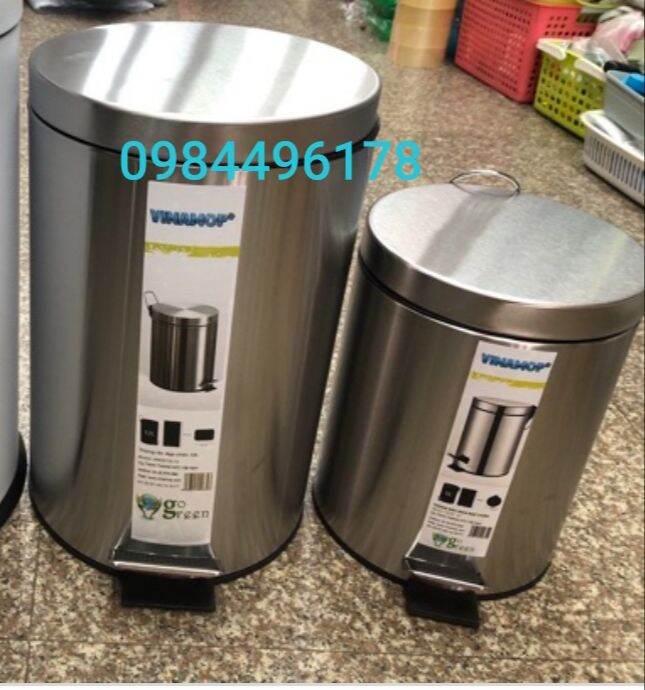 thùng rác inox 20 lit vinamox