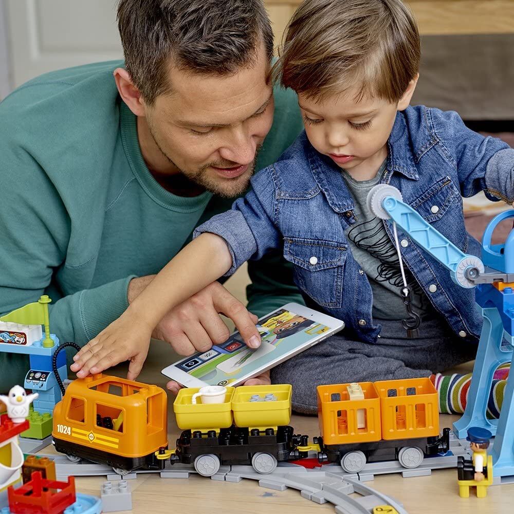[HAPPY BRICKS] LEGO  DUPLO - 10875 - XE LỬA VẬN TẢI - CARGO TRAIN