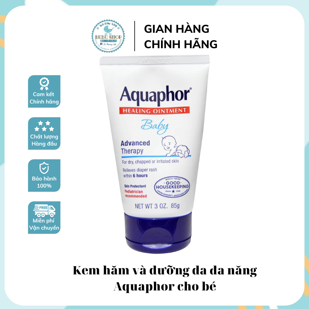 Kem ngừa hăm và dưỡng da đa năng Aquaphor Baby Healing Ointment 85g cho bé