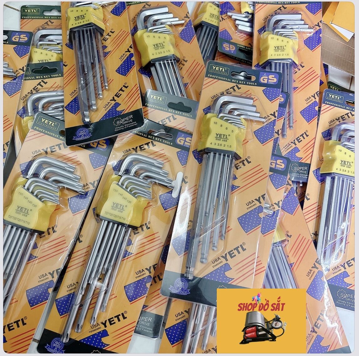 Bộ lục giác bi yeti ,lục giác bông yeti 9 chi tiết . combo siêu rẻ