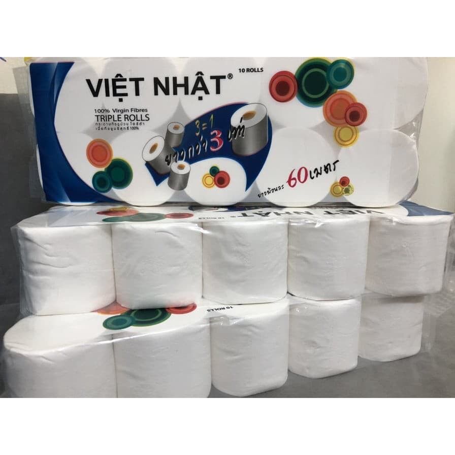 Giấy vệ sinh việt Nhật bịch 10 cuộn không lõi