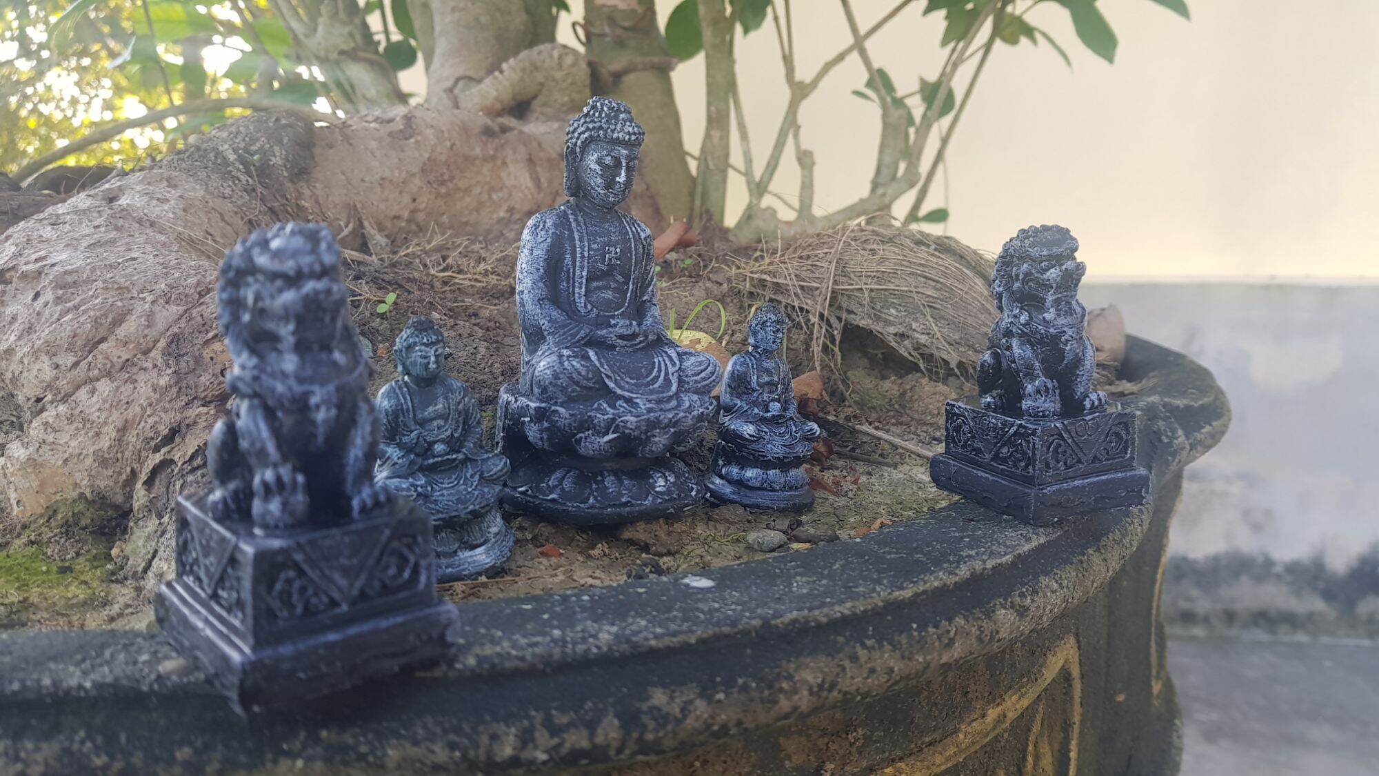 SET 5 TƯỢNG MINI CHƠI TIỂU CẢNH, HÒN NON BỘ