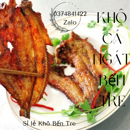 Một kg khô cá ngát Bến Tre, thịt nhiều, ướp đủ vị tiêu đường thơm ngon, to, ngọt