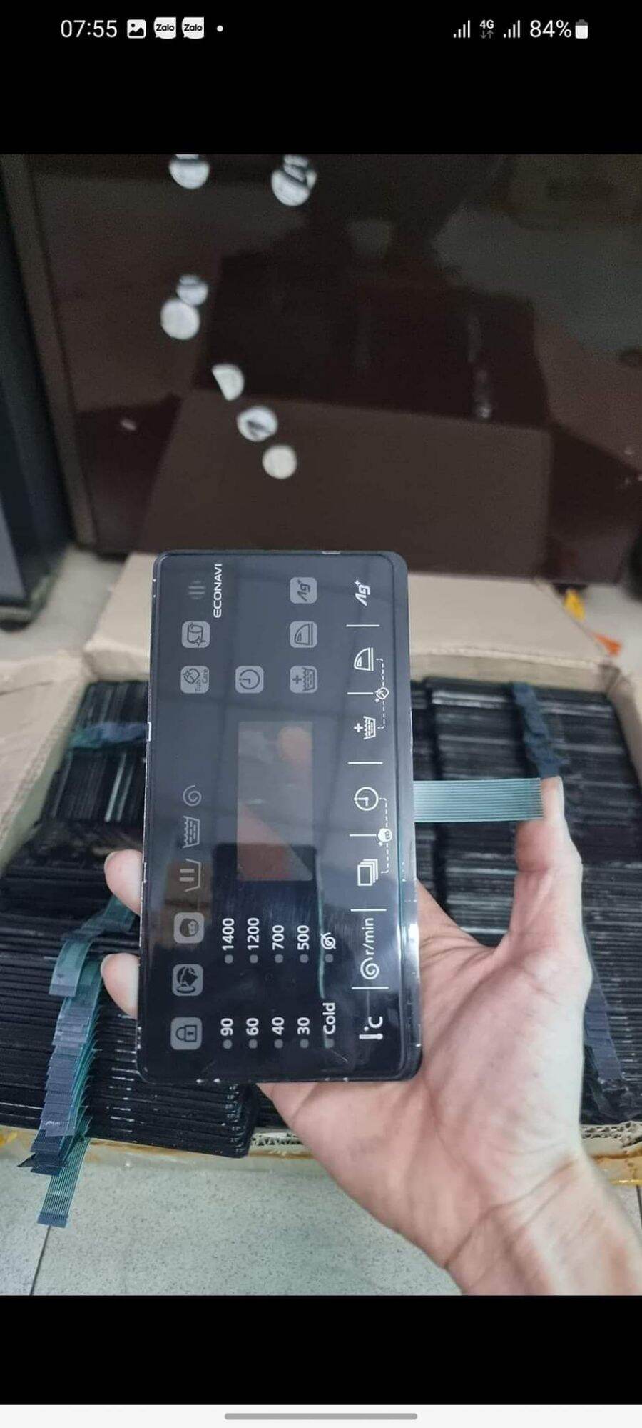 mặt kính và cảm ứng máy giặt Panasonic