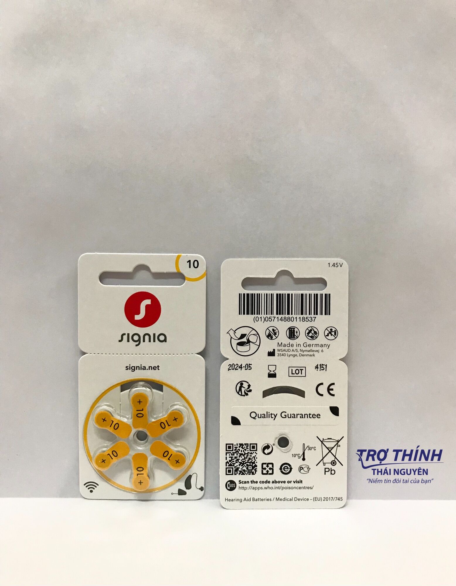 Combo 5 vỉ Pin máy trợ thính Signia số 10
