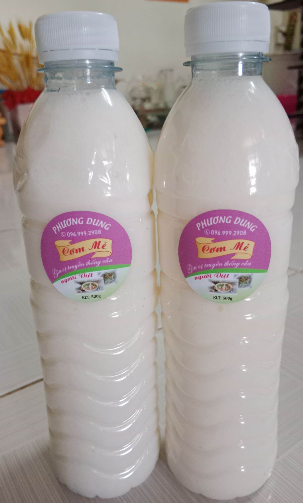 5 chai cơm mẻ mỗi chai 500g