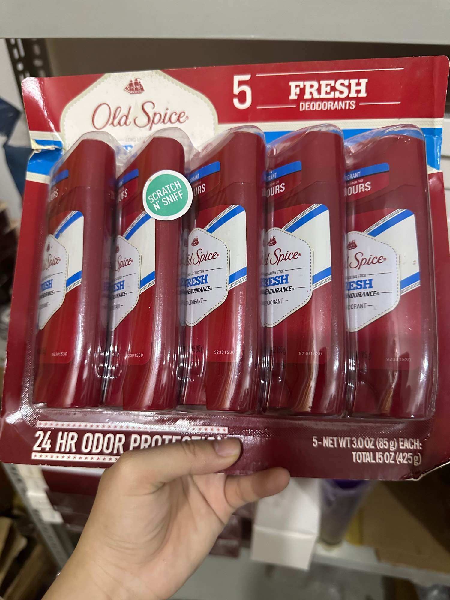 Set 5 sáp lăn khử mùi ,ngăn mồ hôi old spice