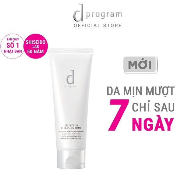 Sữa rửa mặt tạo bọt dưỡng da Essence Cleansing Foam d program 120g