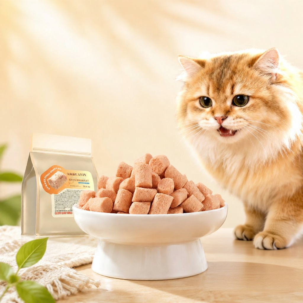 KUANFU | Món Ăn Nhẹ Cho Mèo Làm Đẹp Tóc Răng