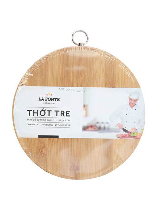 Thớt Tre La Fonte 23x2x23cm - 180657