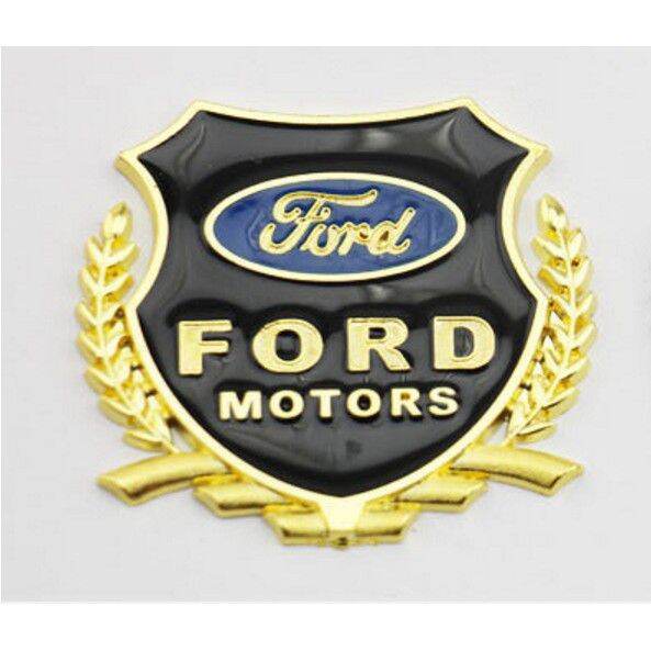 logo bông lúa chất liệu hợp kim đồng hãng xe FORD