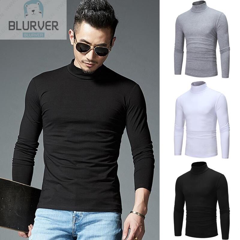 Áo len tăm cao cổ ôm body cho nam