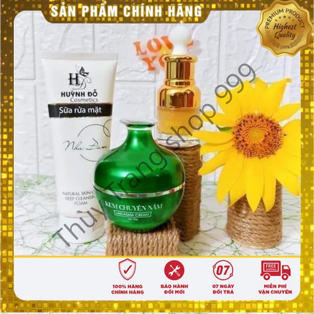 COMBO KEM FACE CHUYÊN NÁM HUỲNH ĐỖ, XÓA MỜ NÁM SẠM, CHỐNG LÃO HÓA DA