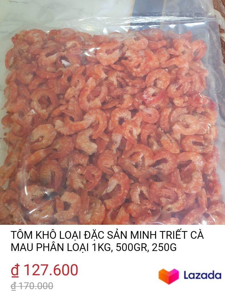 tôm khô gói 500g