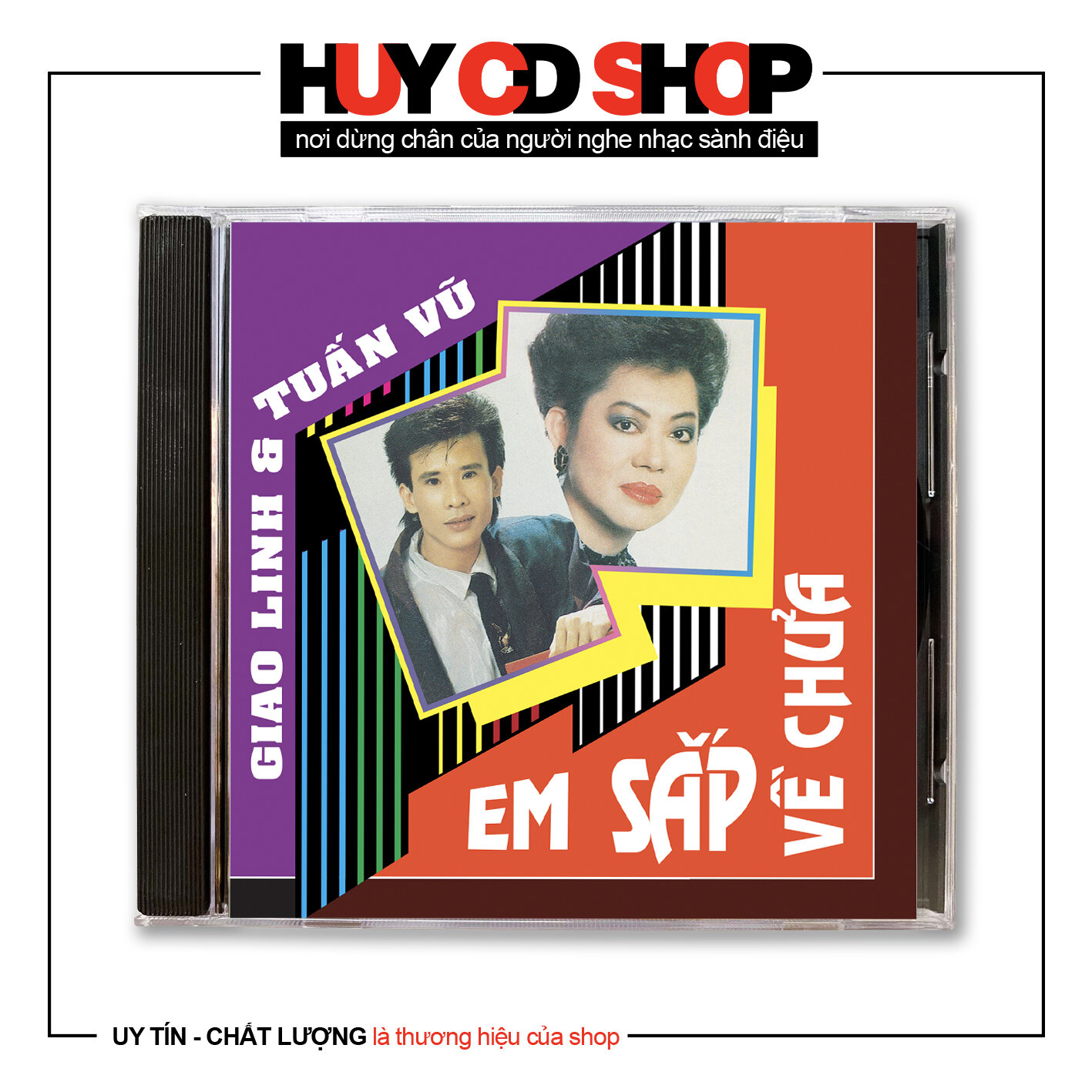 Đĩa cd giao linh tuấn vũ em sắp về chưa nhạc vàng trữ tình bolero đĩa lòng trắng chất lượng cao âm thanh chuẩn huy cd shop