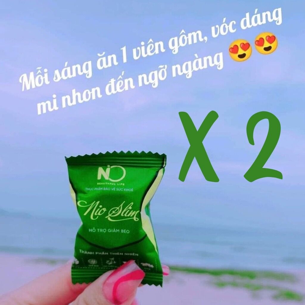 Kẹo gôm Nio Slim tặng detox
