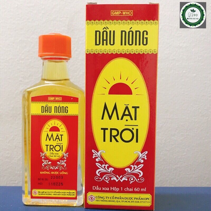 Dầu Nóng Mặt Trời OPC 1 chai 60ml
