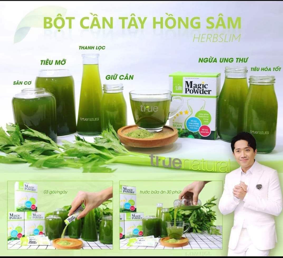 Bột cần tây hồng sâm