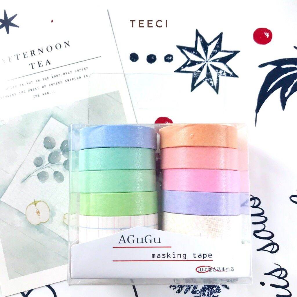 [HCM]WASHI TAPE HỘP 10 CUỘN