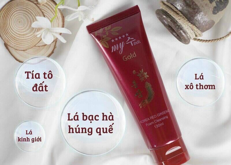 Sữa rửa mặt sâm đỏ Hàn Quốc