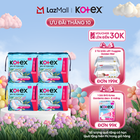 [CHỈ 20H 09.10-12.10] Combo 4 BVS Kotex Bảo Vệ Toàn Diện 23cm Siêu Mỏng Cánh 20x4 miếng
