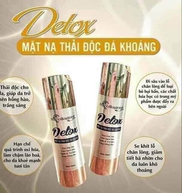 DETOX MẶT NẠ THẢI ĐỘC ĐÁ KHOÁNG NCOLLAGEN
