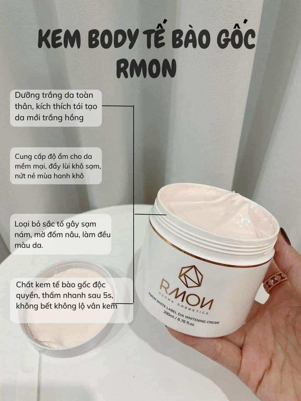 Kem Dưỡng Body tế bào gốc Rmon 200g