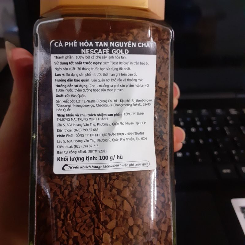 Nescafe Gold nhập khẩu Hàn Quốc 200g