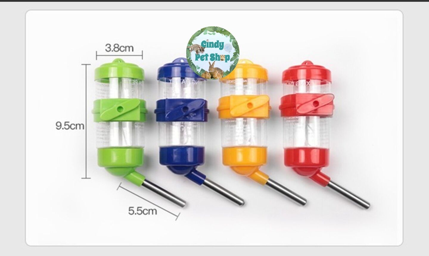 Bình nước uống 80ml cho hamster, sóc bay, sóc bông, sóc đất...