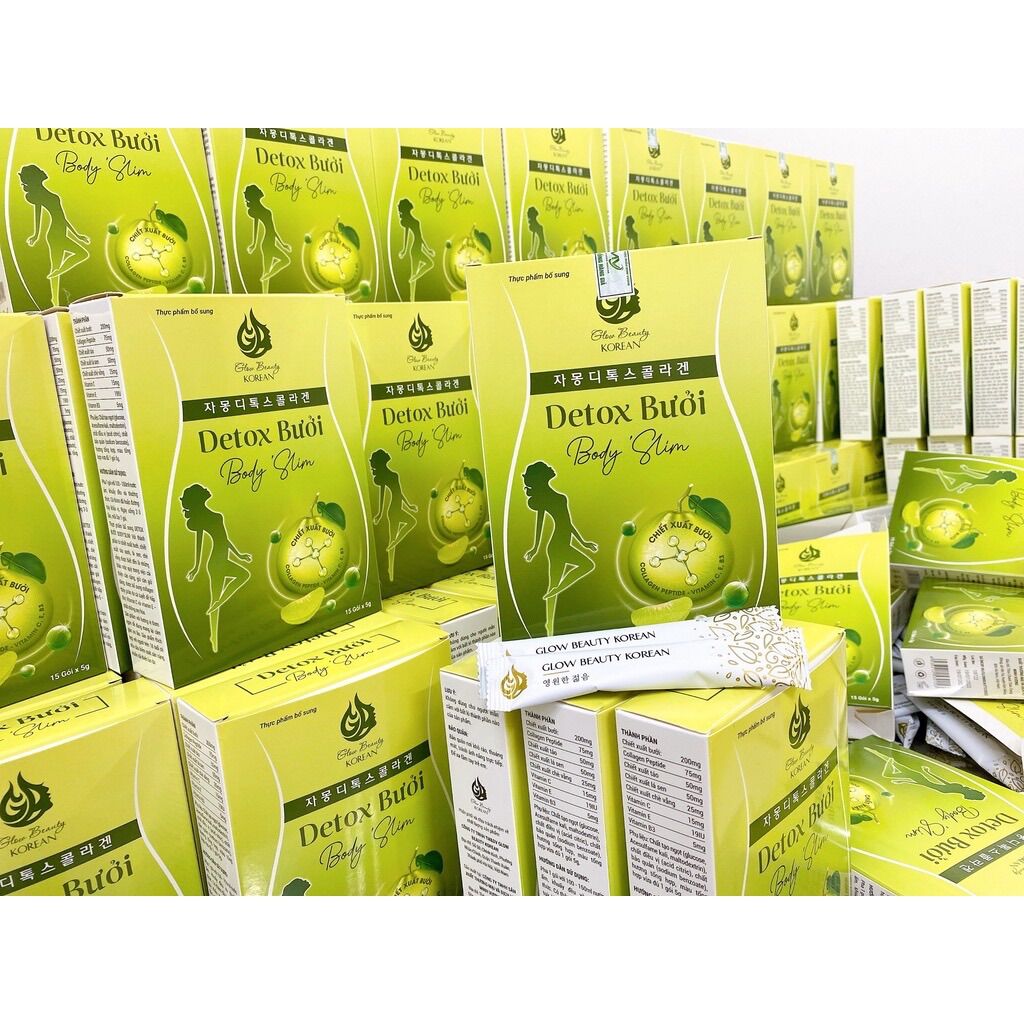 Detox bưởi body Slim - Giảm cân Hiệu Quả ( hộp 15 gói )