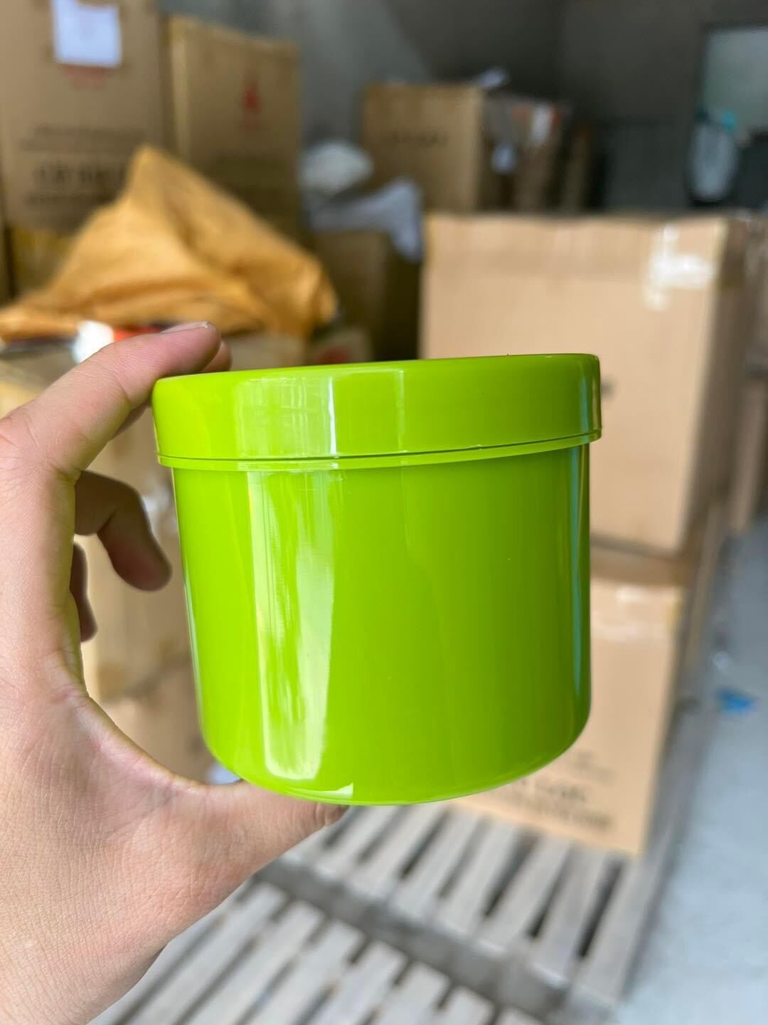 Hủ 500g màu xanh bơ