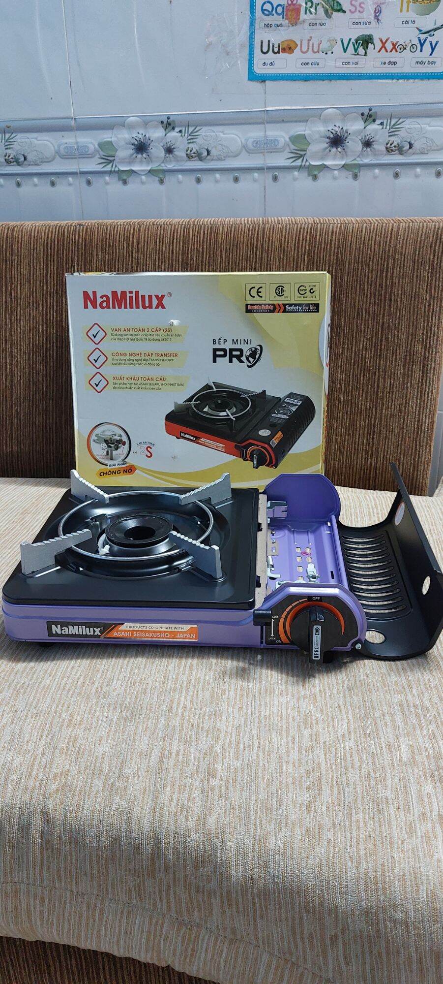 Bếp gas du lịch đẹp namilux 2021pf