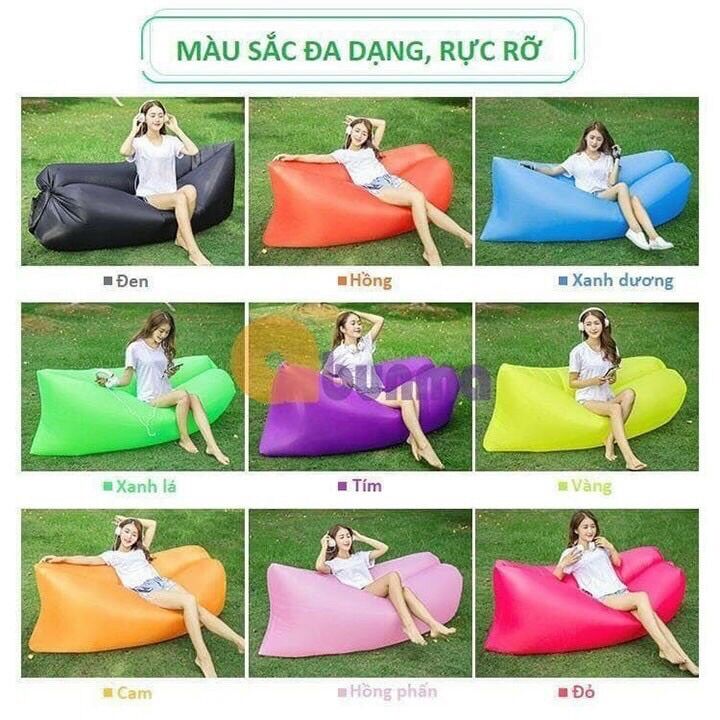 Đệm ghế hơi du lịch không cần bơm siêu tiện lợi