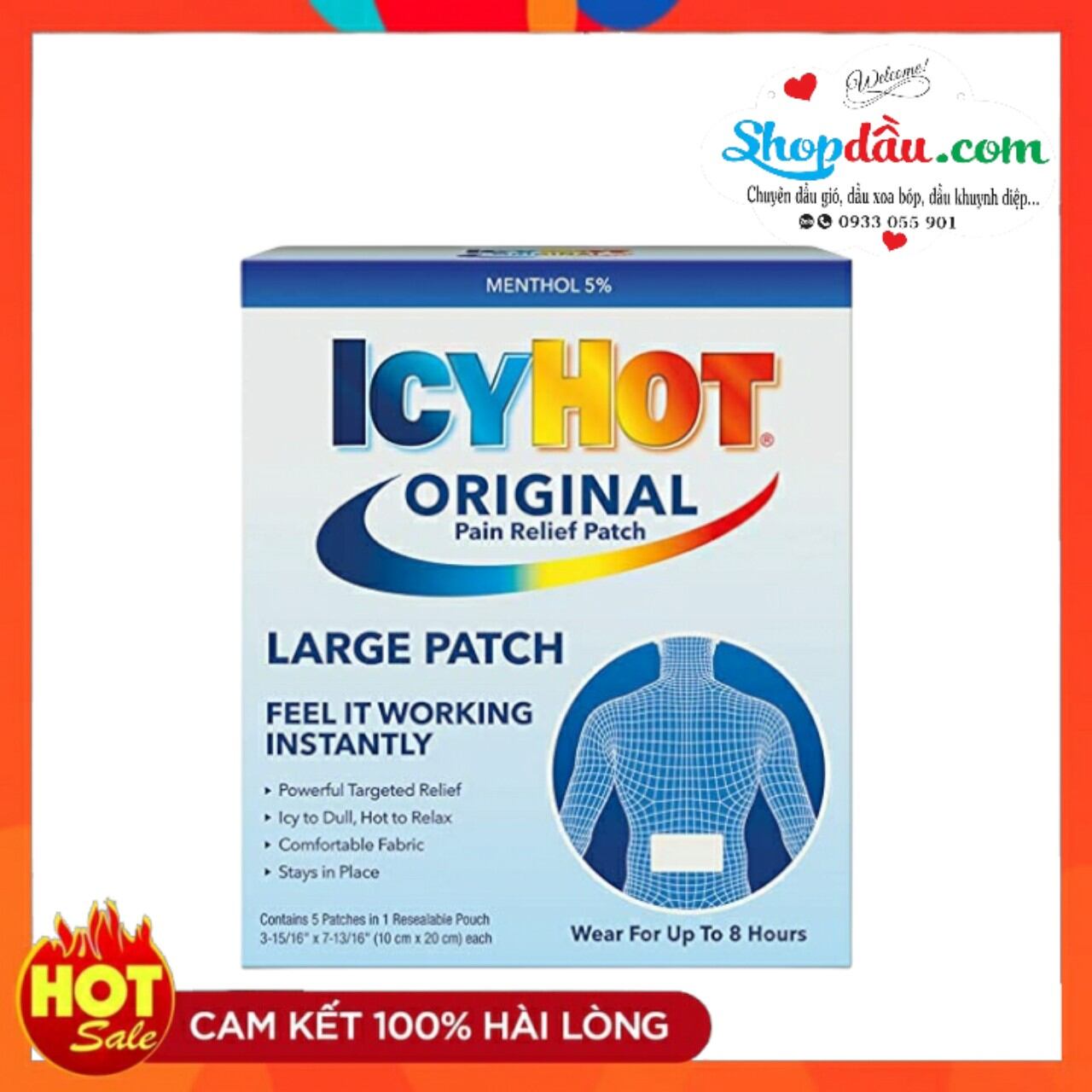Miếng dán giảm đau Icy Hot Patch