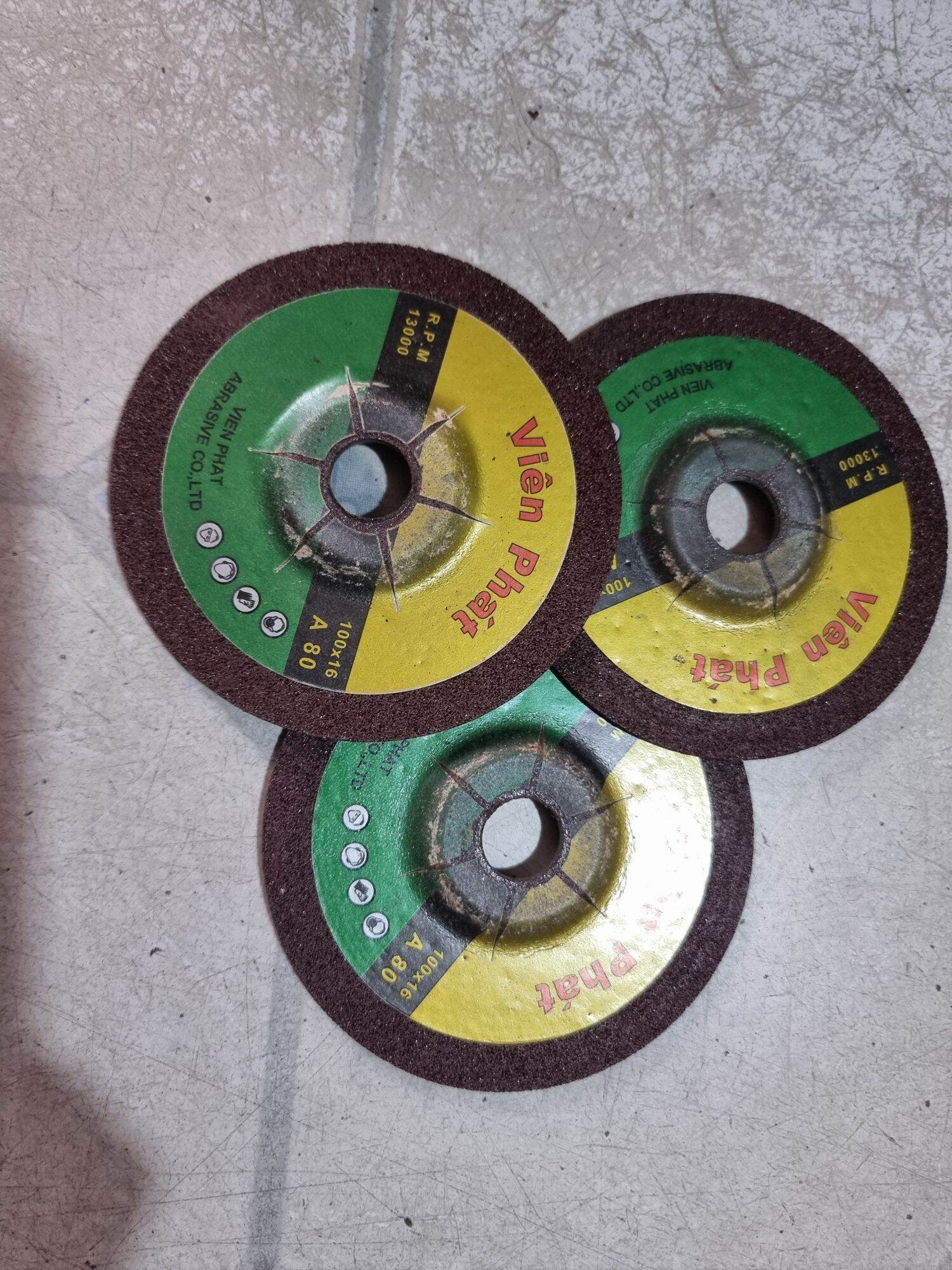 Hộp 50 viên đá mài sắt 100mm × 3mm