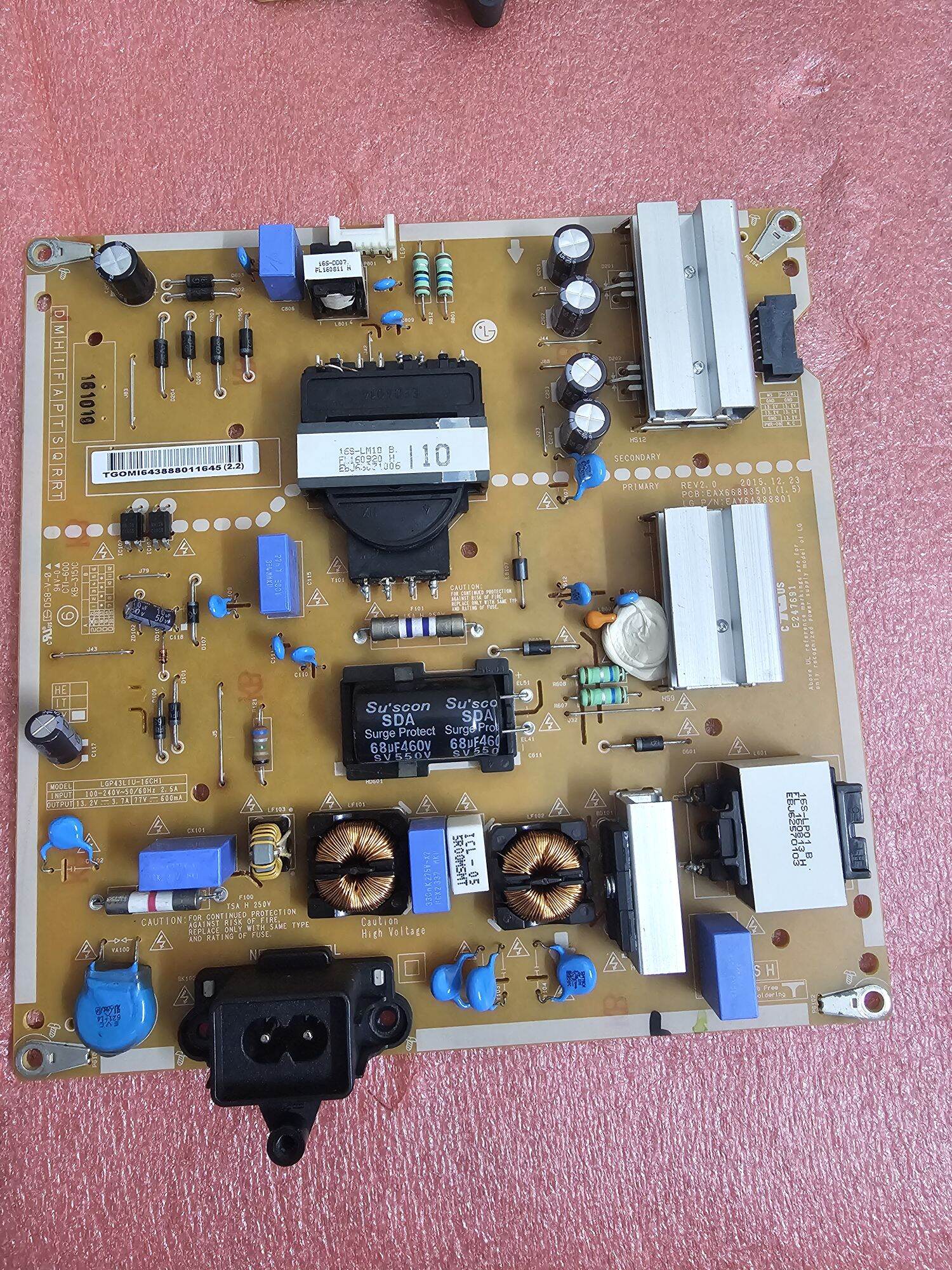 Bo nguồn TIVI LG 43UH610 43UH617 49UH610 49UH617 43UH650 49UH650