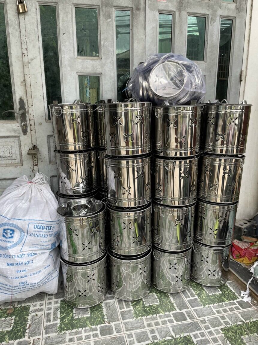 THÙNG ĐỐT VÀNG MÃ THÉP KHÔNG RỈ