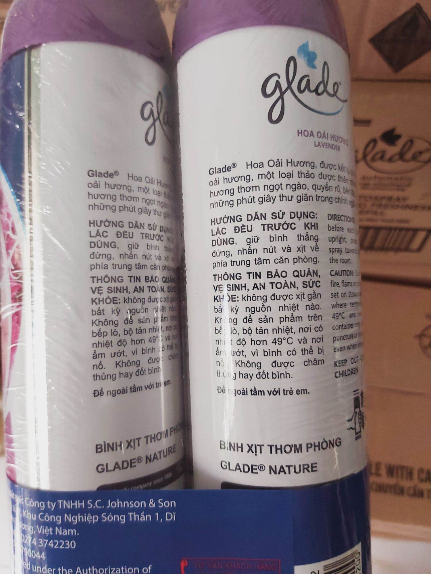 XỊT THƠM PHÒNG LAVENDER GLADE (CẶP) 280ml