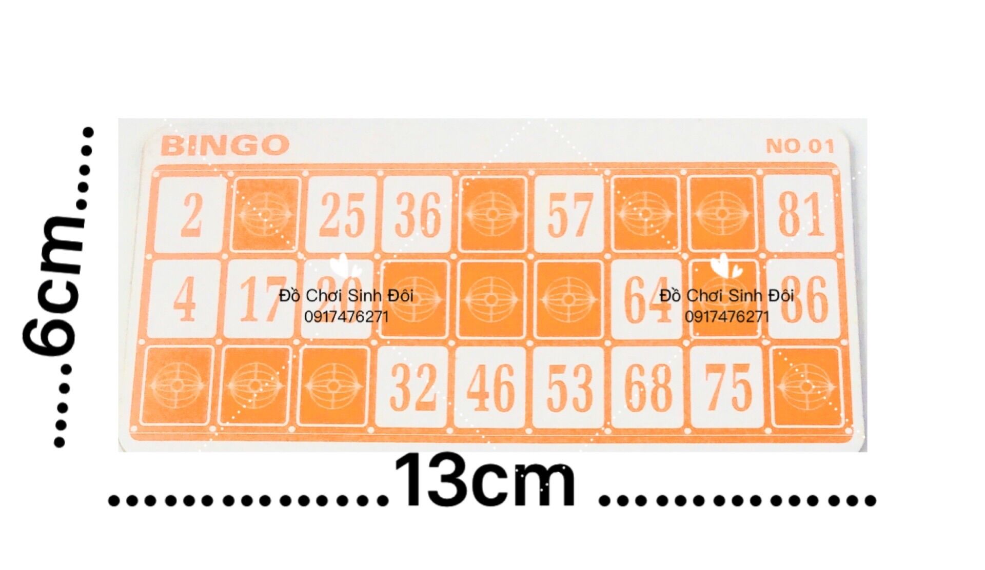 Phụ kiện lô tô quay - giấy dò 72 lá