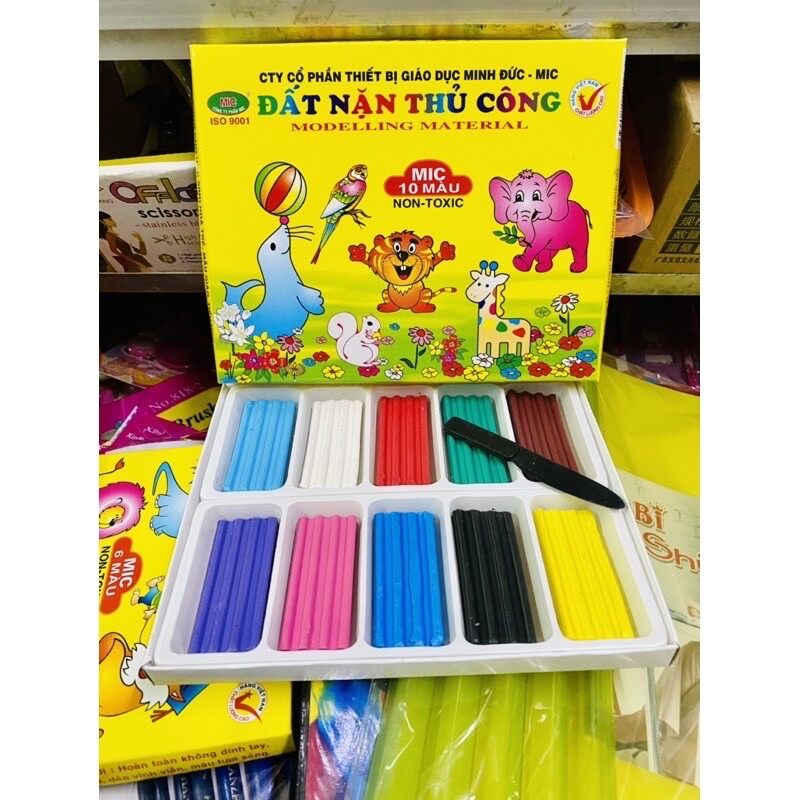 Đất nặn míc thơm 10 màu