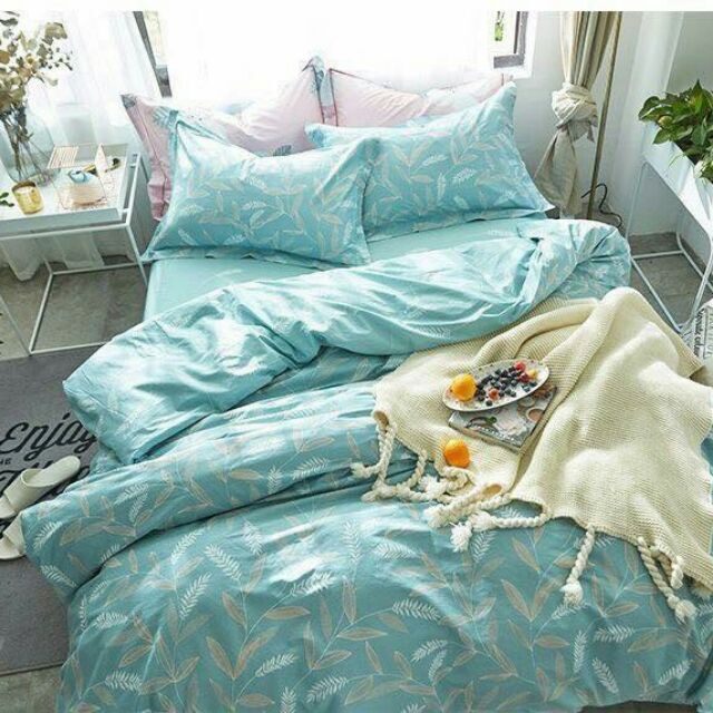 Bộ Ga gối 3 món Cotton poly bốn mùa đủ size