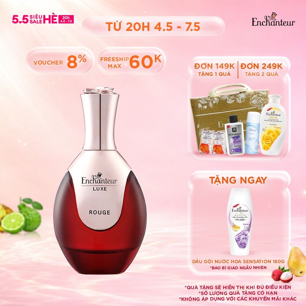 Nước hoa cao cấp EDP Enchanteur Luxe D'or/Rouge 50ml